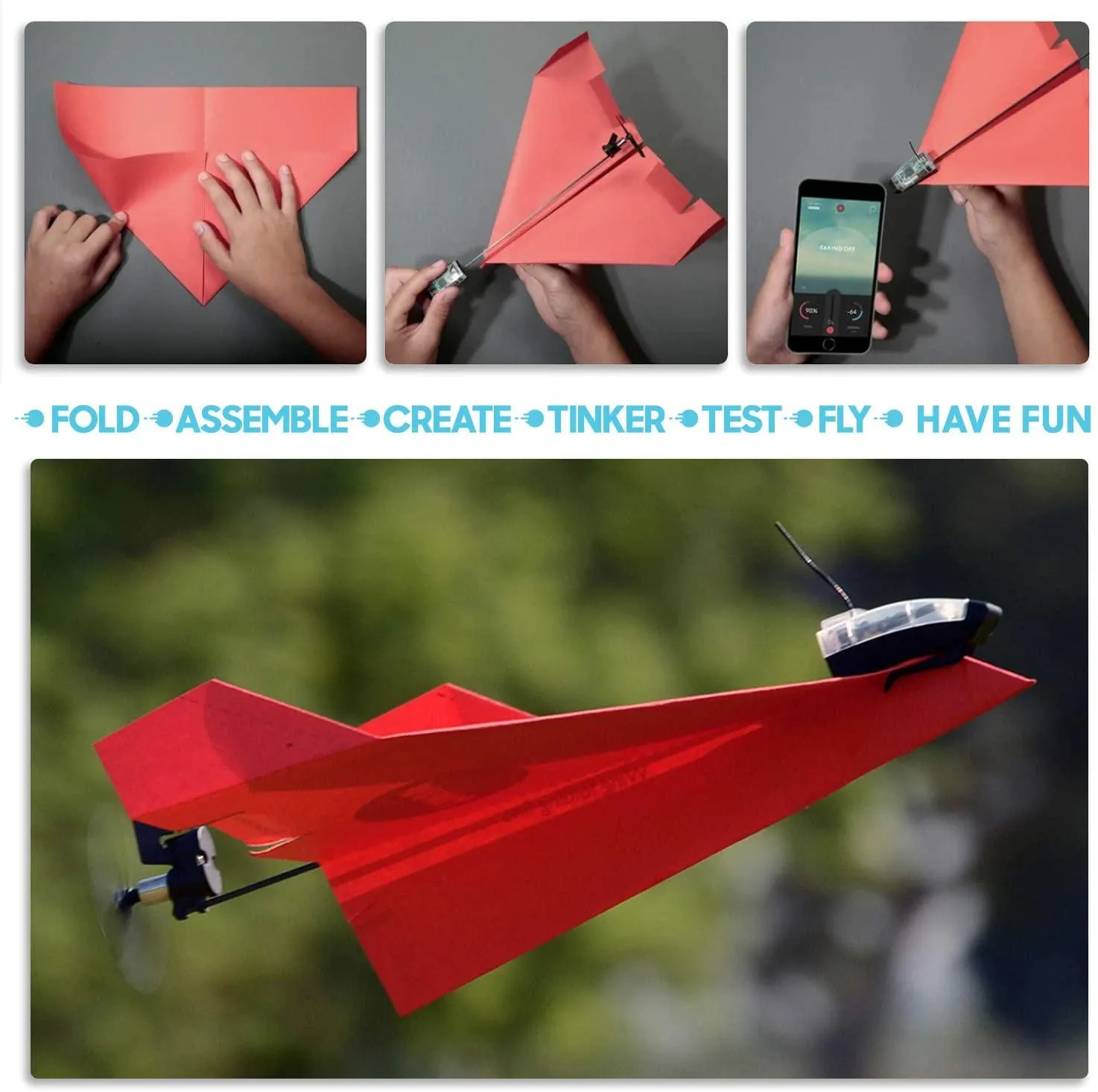 Powerup 3.0 Smartphone Controlled Paper Airplane-4X1K