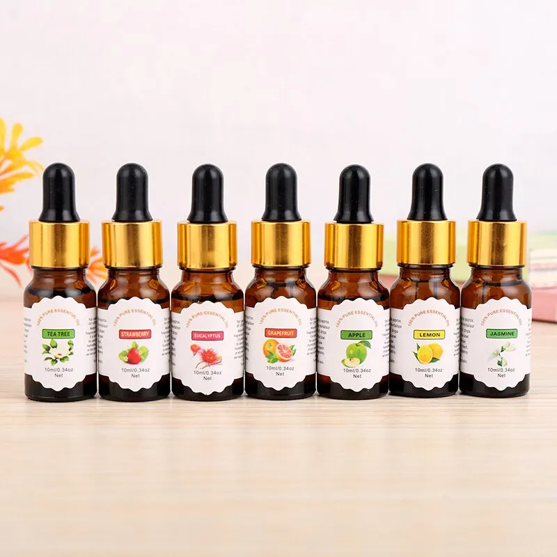 Pure Essential Oils For Aromatherapy Diffusers Flower Fruit Essential Oils Relieve Stress for Humidifier Skin Care TSLM1