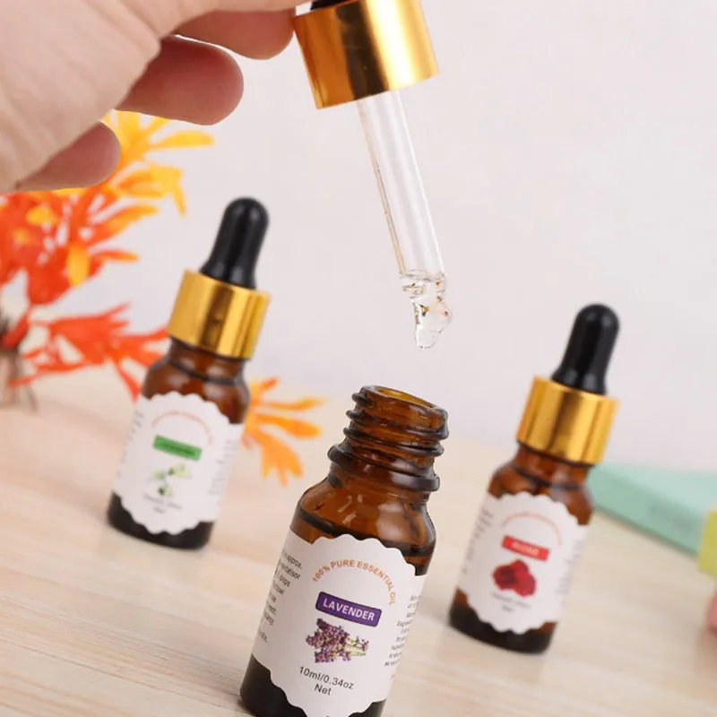 Pure Essential Oils For Aromatherapy Diffusers Flower Fruit Essential Oils Relieve Stress for Humidifier Skin Care TSLM1