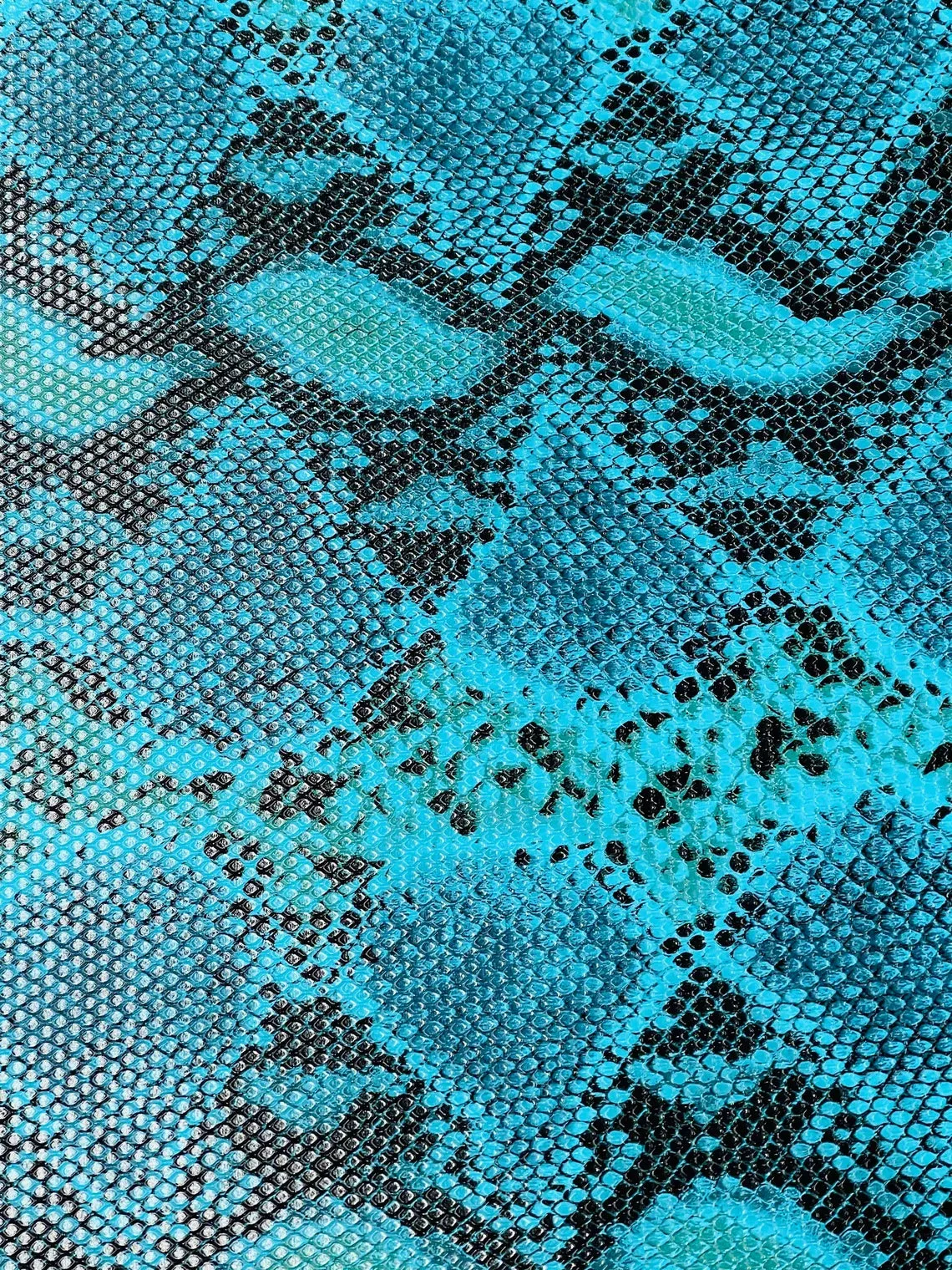 Python Snake Print Vinyl  Fabric - 54" Width Faux Leather Sold By The Yard (Pick A Color)
