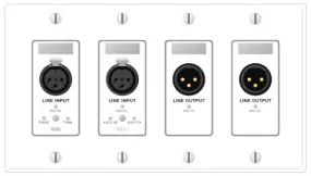 Rane RAD15 Remote Audio Device - 2 XLR Line In 2 XLR Line Out - White