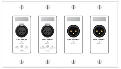 Rane RAD15 Remote Audio Device - 2 XLR Line In 2 XLR Line Out - White