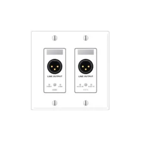 Rane RAD4 Remote Audio Device -2 XLR Line Level Outputs - Ivory