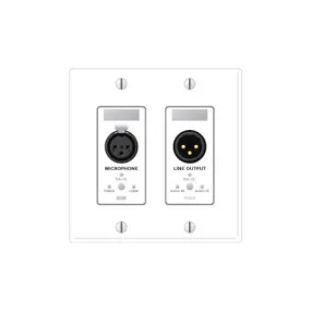 Rane RAD9 Remote Audio Device - XLR Mic In XLR Line Out - Ivory