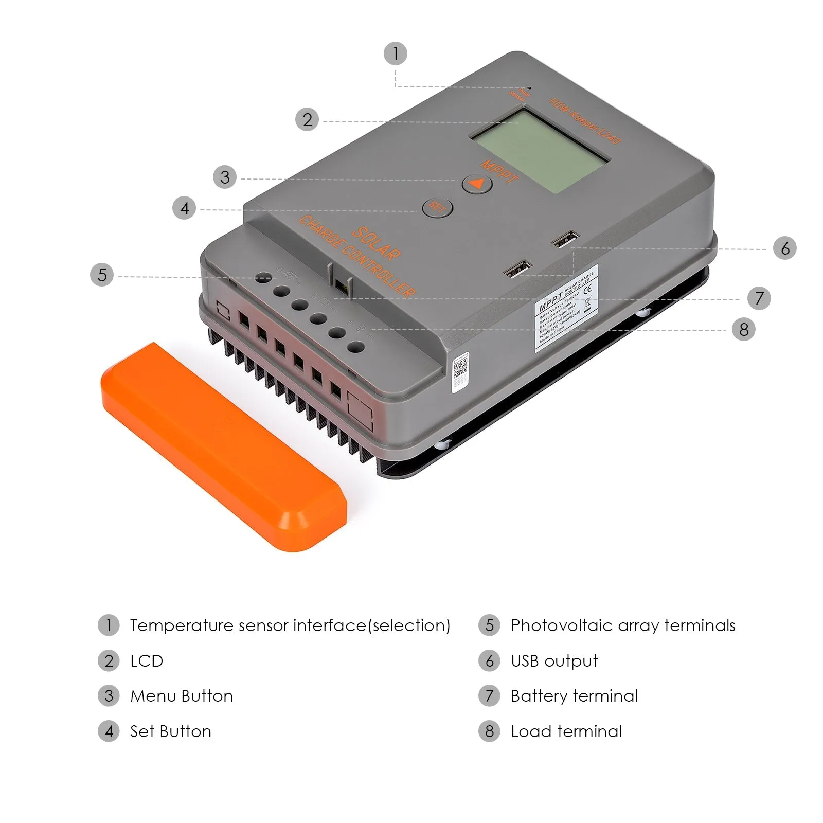ROCKSOLAR 60A MPPT Solar Charge Controller
