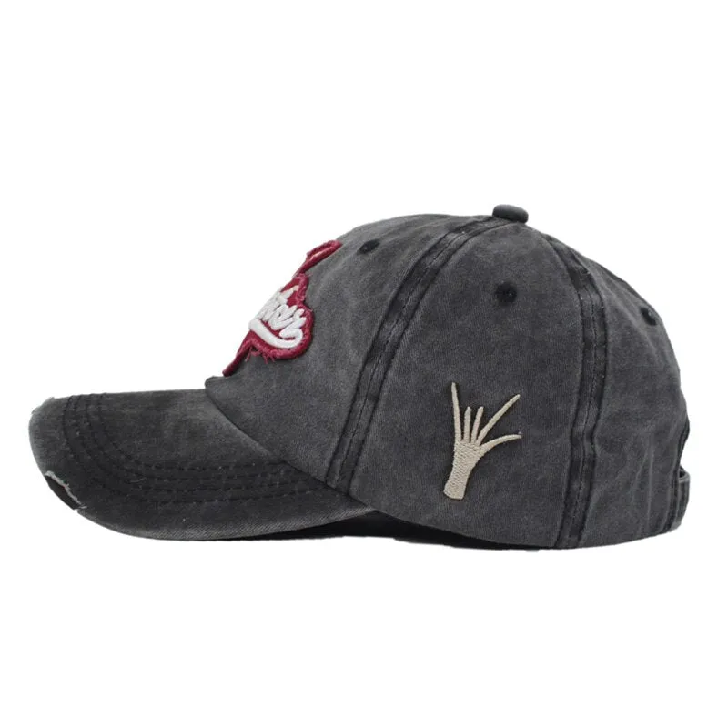 Rockstar Snapback Caps Dad Hats For Men Casquette Bone Washed Fitted Gorras Vintage Baseball Hat Cap