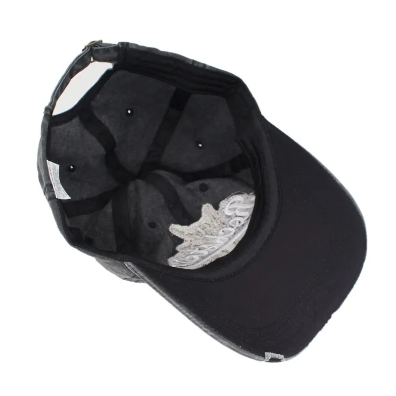 Rockstar Snapback Caps Dad Hats For Men Casquette Bone Washed Fitted Gorras Vintage Baseball Hat Cap