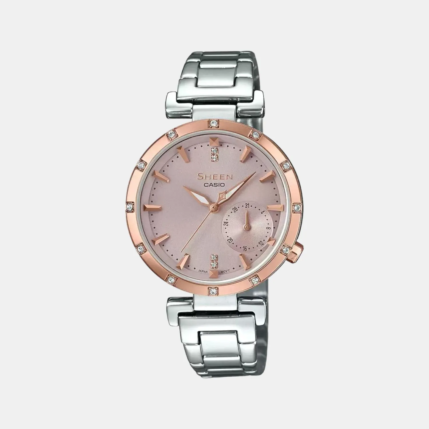 Sheen Women's Chronograph Stainless Steel Watch SX225 - SHE-4051SG-4AUDF