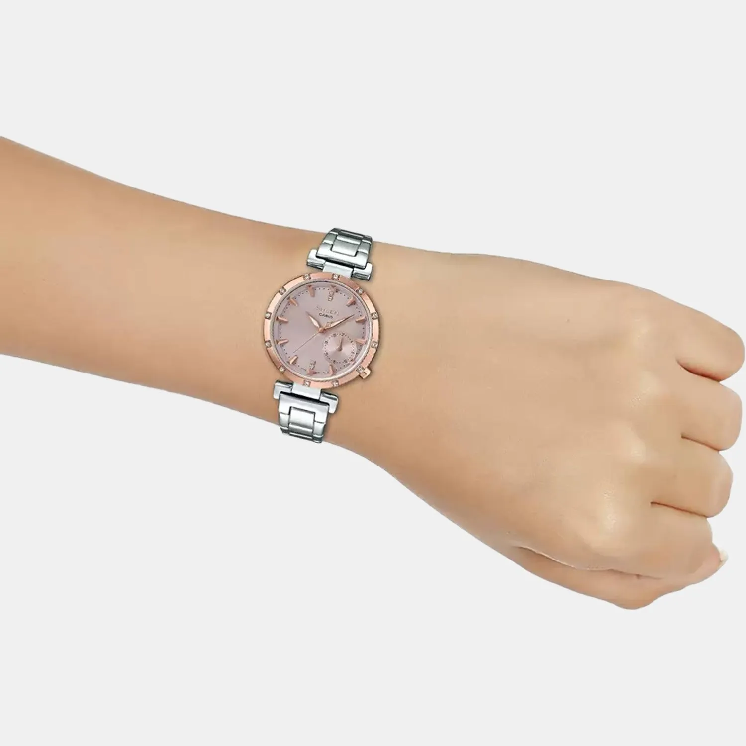 Sheen Women's Chronograph Stainless Steel Watch SX225 - SHE-4051SG-4AUDF