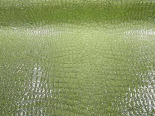 Shiny Alligator Print Vinyl  Fabric - 54" Width Realistic Faux Leather Sold By The Yard (Pick A Color)