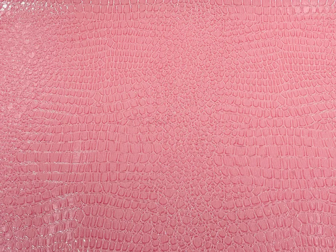 Shiny Alligator Print Vinyl  Fabric - 54" Width Realistic Faux Leather Sold By The Yard (Pick A Color)