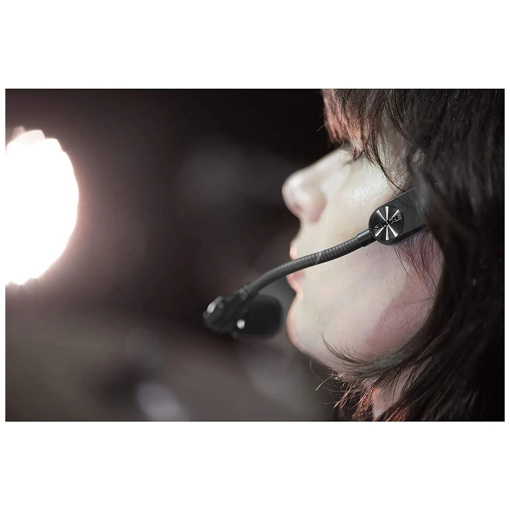 Shure SM35-XLR Performance Headset Condenser Microphone with Snap-fit Windscreen and Inline XLR Preamp