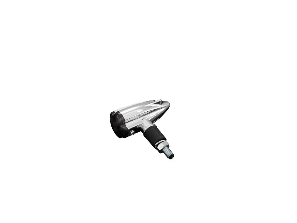 Turn Signal Set (2) Stream LED - Chrome, Smoke Lens - Highway Hawk H68-676