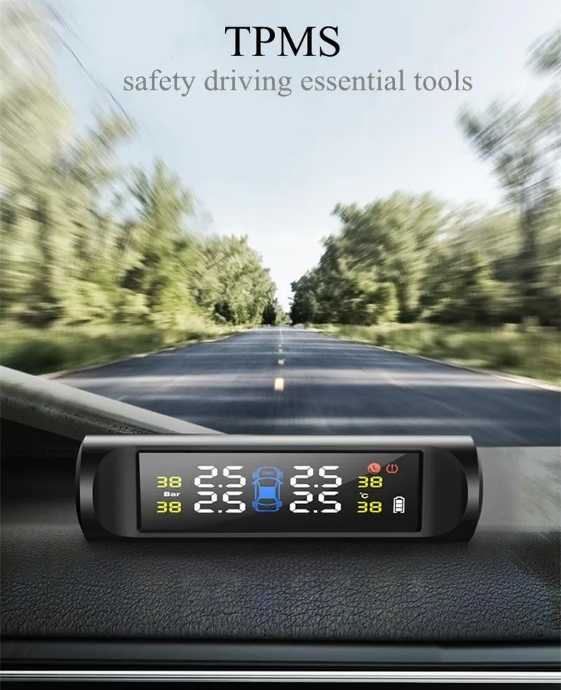 Universal Wireless Solar LCD TPMS