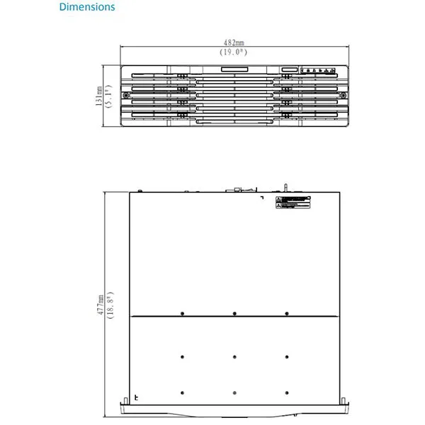 Uniview / UNV / 64-Channel / 12MP / 4K / NVR / 16 SATA / HDD up to 10 TB / UNV-516-64