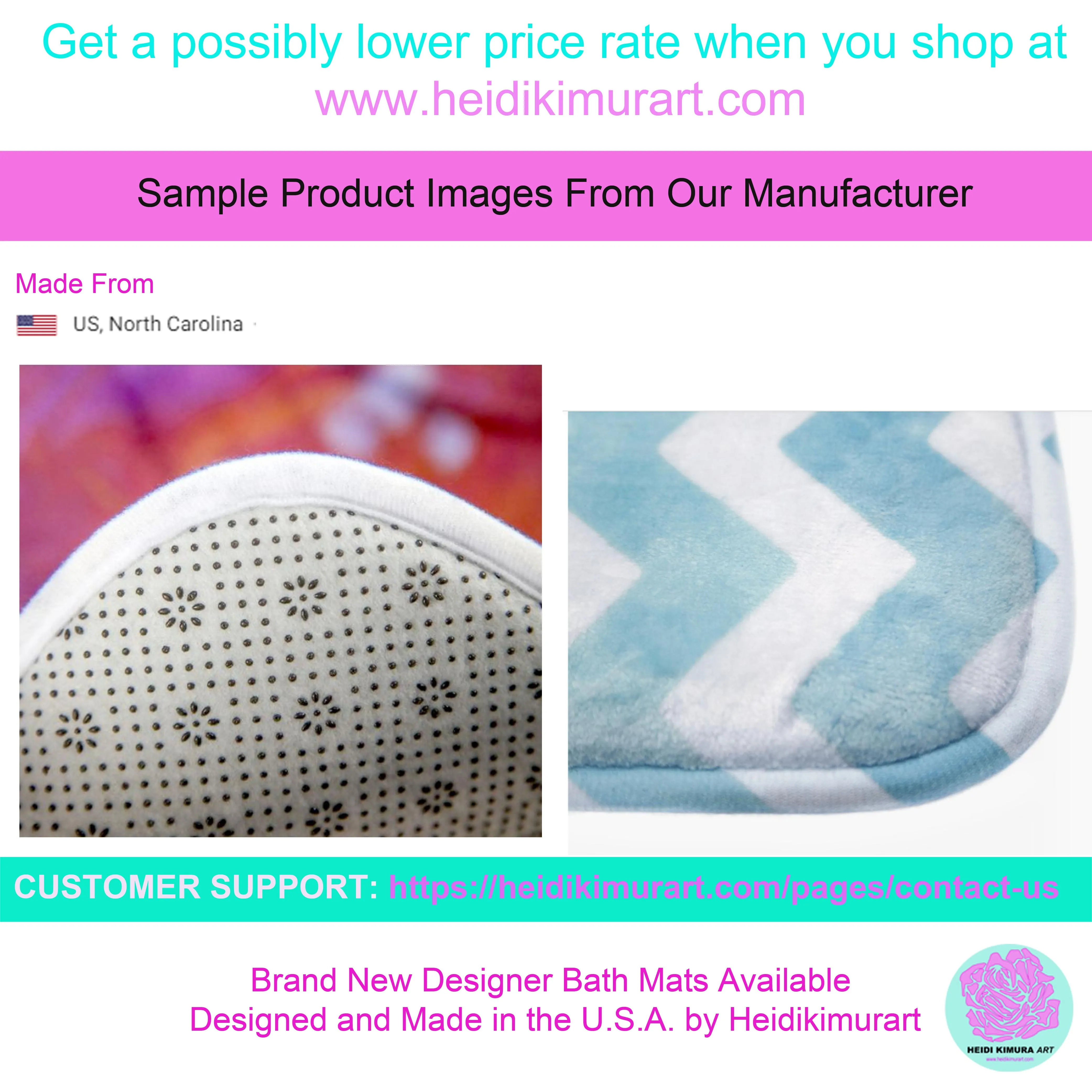 White Motivational Bath Mat, "Time Is An Illusion", Inspirational Quote Printed Bath Mat- Printed in USA