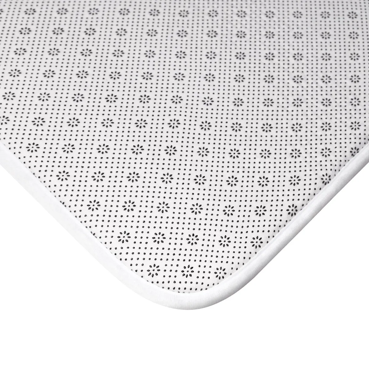 White Motivational Bath Mat, "Time Is An Illusion", Inspirational Quote Printed Bath Mat- Printed in USA