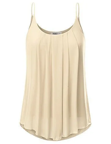 Women's Fashion Plus Size Sleeveless O-neck Pure Color Casual Loose Chiffon Tops WZC6598